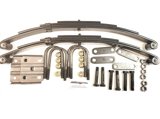 3500 # 2- 1750 # springs axle suspension kit for single axle trailer replace